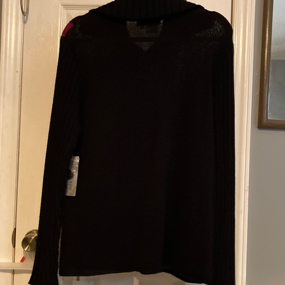 Nancy Bolen Colorful Patterned Button Up Cardigan NWT Size XL - Picture 2 of 5